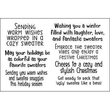phrases4sweater Clear Stamp Set