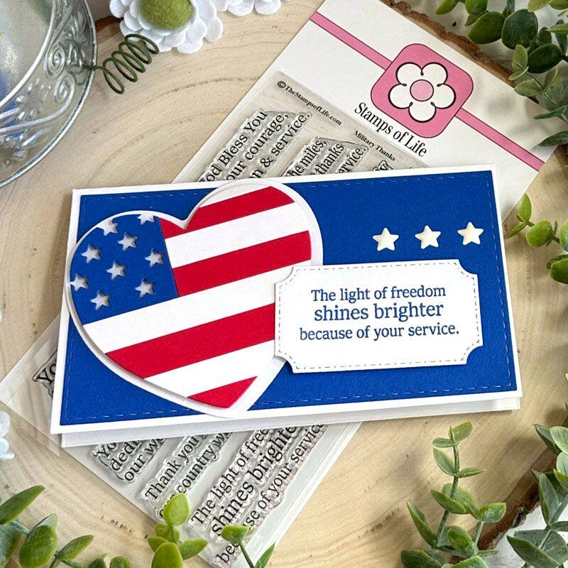 Military Thanks Clear Stamp Set