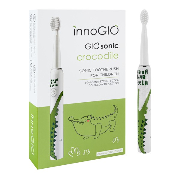 InnoGio, Soniczna szczoteczka do zębów Giosonic Crocodile GIO-460, 1 szt.