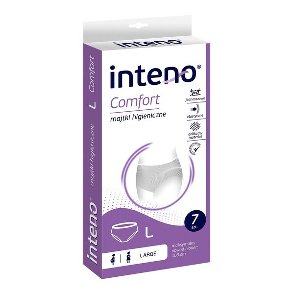 Inteno Comfort Lady, majtki higieniczne, rozmiar L, 7 szt.
