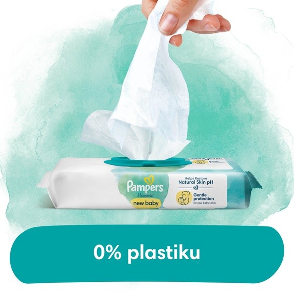 Pampers Harmonie New Baby, chusteczki nawilżane, 46 szt.