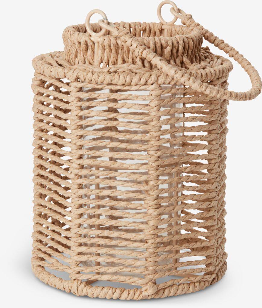 MANDRUP MANDRUP lanterne Ø15xH20cm naturlig farve