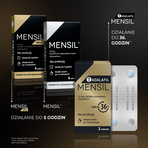 Tadalafil Mensil, 10 mg, tabletki powlekane, 2 szt.