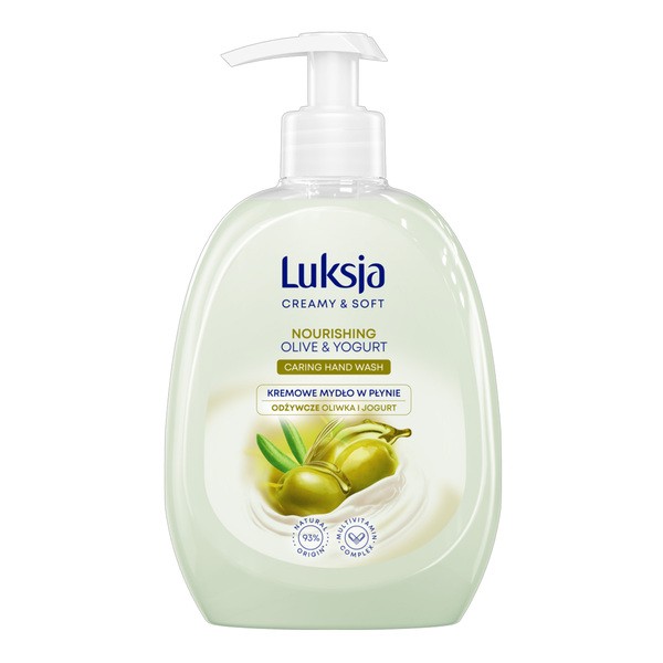 Luksja Creamy & Soft, odżywcze mydło w płynie, Oliwka i Jogurt, 500 ml