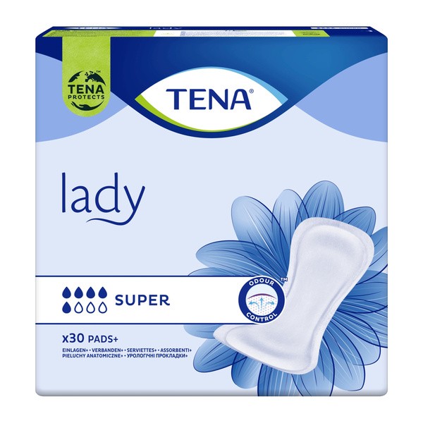 TENA Lady Super, specjalistyczne podpaski, 30 szt.