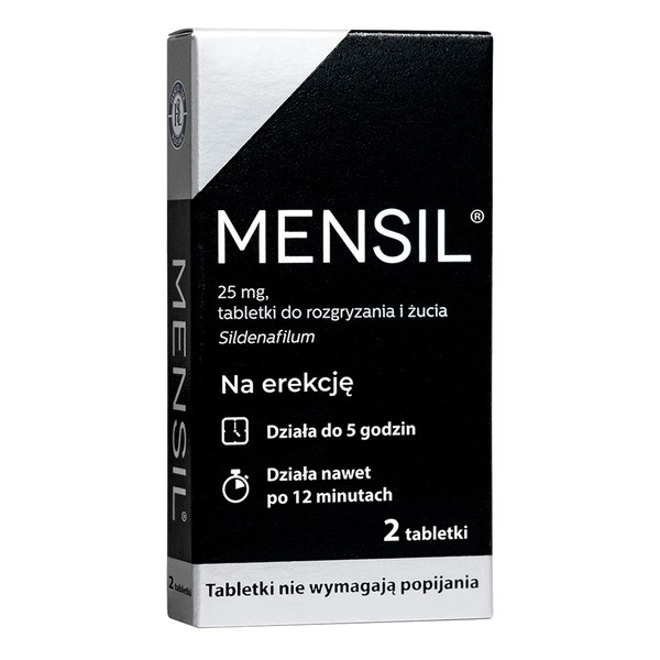 Mensil, 25 mg, tabletki do rozgryzania, żucia, 2 szt.