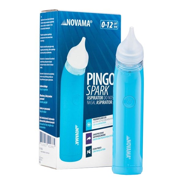 Novama Pingo Spark, aspirator do nosa, niebieski, 1 szt.