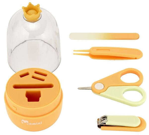 Momini BabyNail, zestaw do pielęgnacji paznokci niemowląt, żółty, 1 zestaw