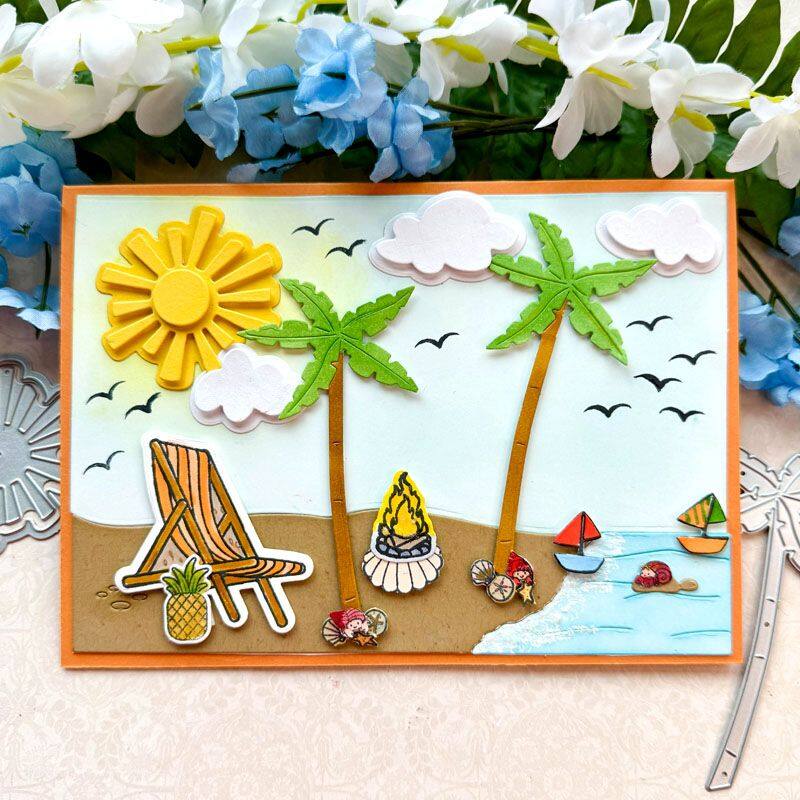 Beach Time Clear Stamp Set of 12