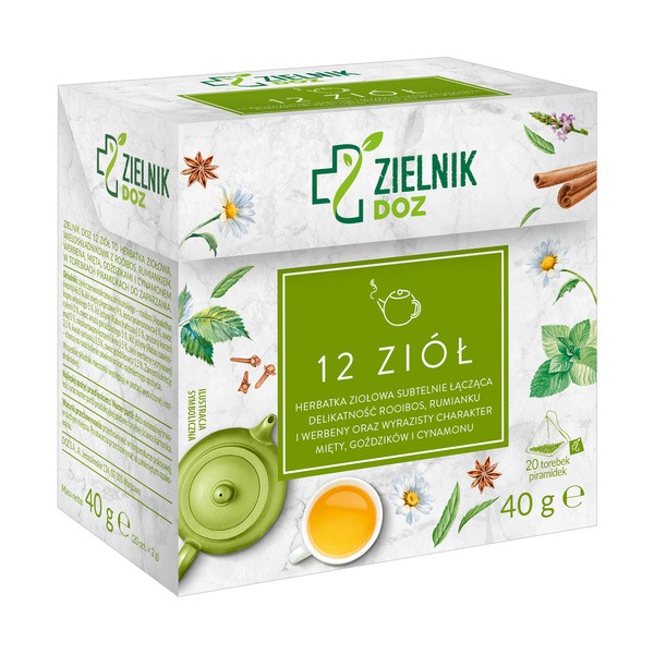 ZIELNIK DOZ 12 ziół, herbatka ziołowa, 2 g x 20 szt.