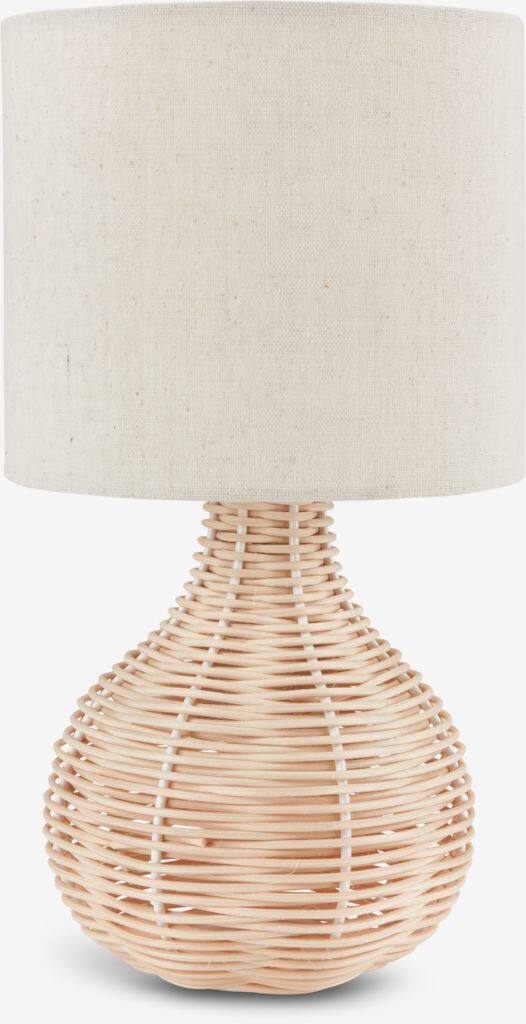 HELMER HELMER bordlampe Ø17xH32cm naturlig