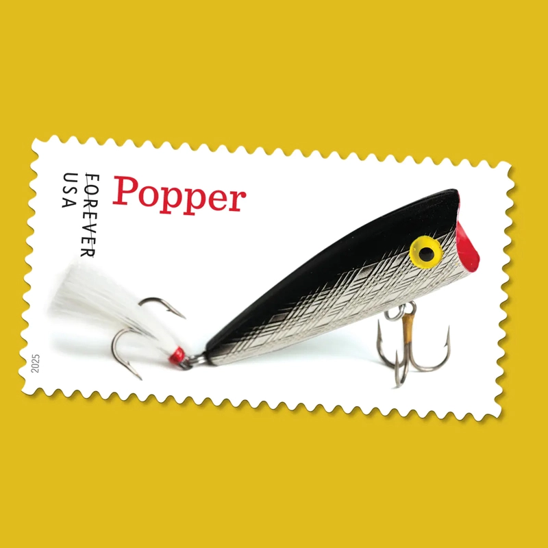 2025 Freshwater Fishing Lures Forever Stamps, Sheetof 20