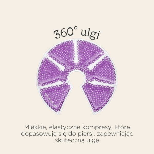 Lansinoh Therapearl, kompres żelowy na piersi 2w1, 2 szt.