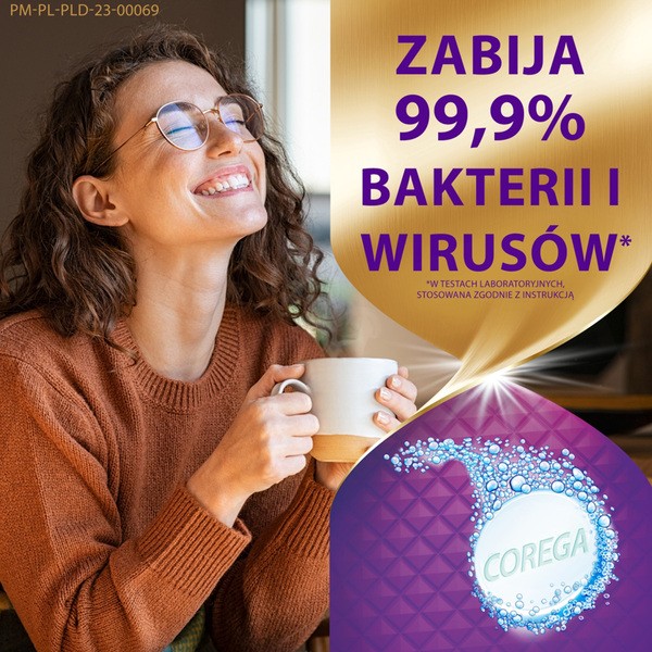 Corega Power Max Czyszczenie, tabletki przeciwbakteryjne do czyszczenia protez zębowych 4w1 z aktywnym tlenem, 30 szt.