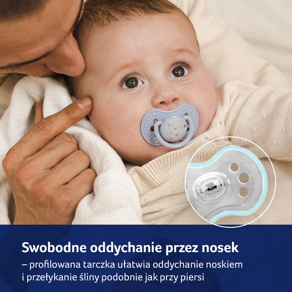 Canpol Lovi, smoczek silikonowy dynamiczny, Blossom Ivory, 0-6m, 2 szt.