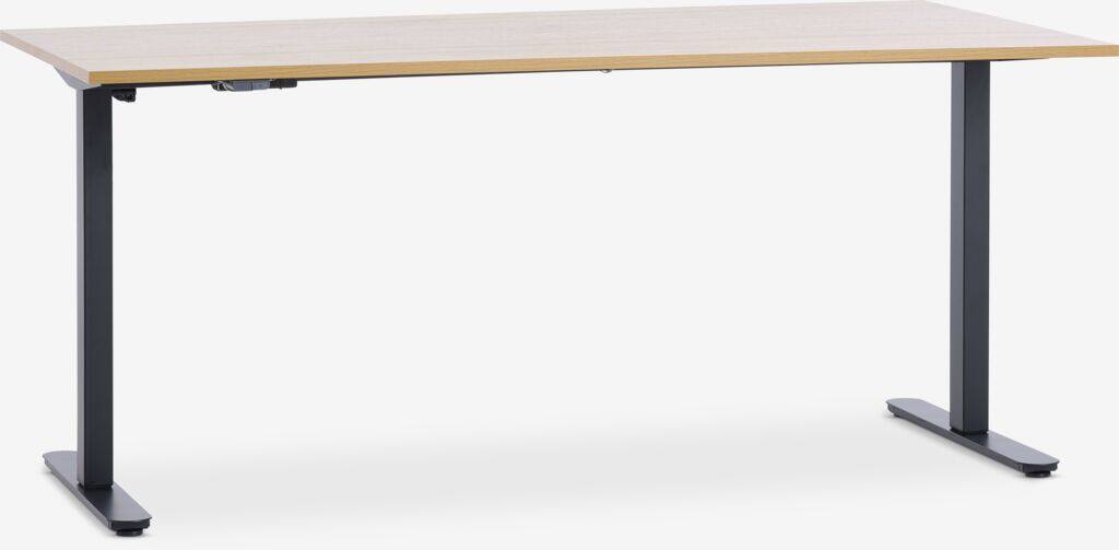 SVANEKE Hæve-sænke skrivebord SVANEKE 80x160 eg/sort