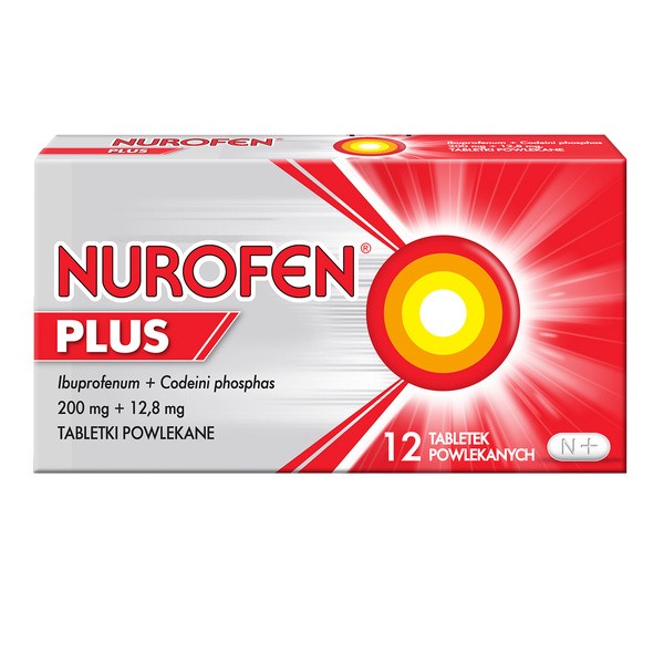 Nurofen Plus, tabletki powlekane, 12 szt.