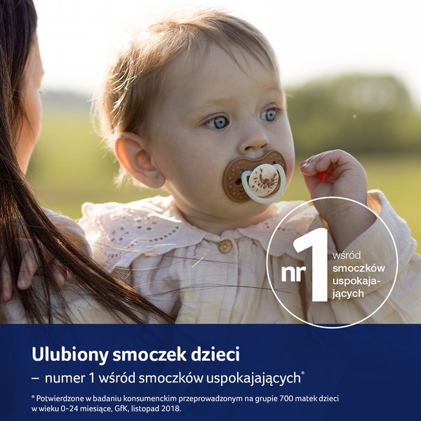 Canpol Lovi, smoczek uspokajający silikonowy dynamiczny, 3-6 m Tie Dye Green, 2 szt.