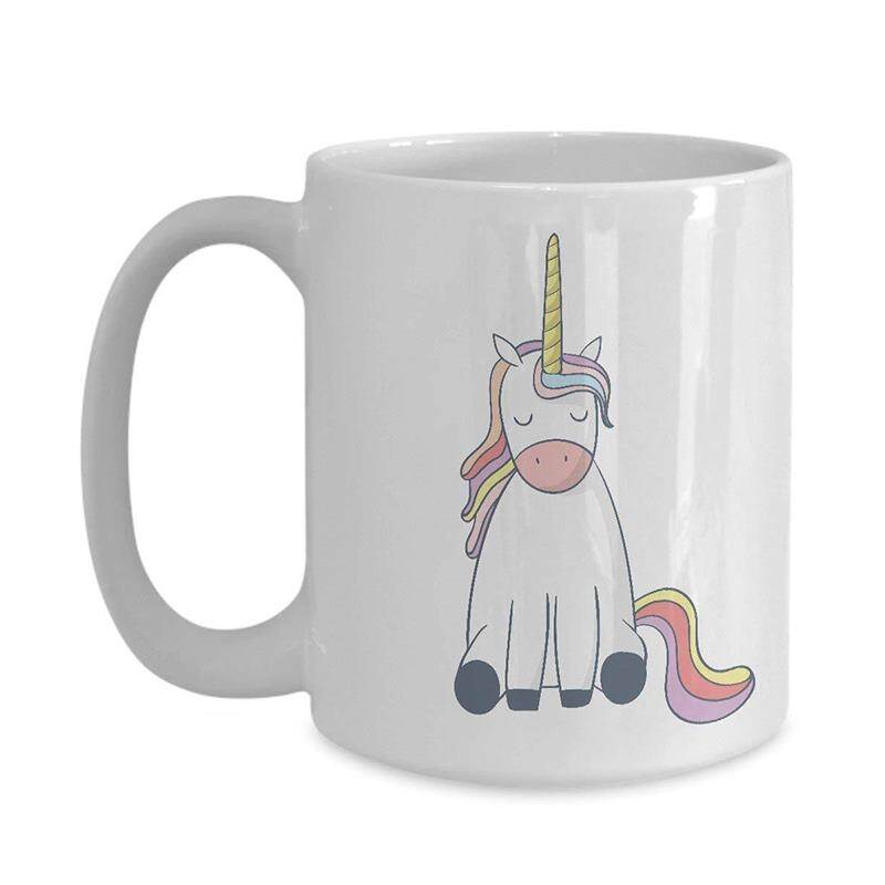 Jednorożec Idealny do herbaty, gorącej czekolady lub zupy, ceramiczny kubek do kawy