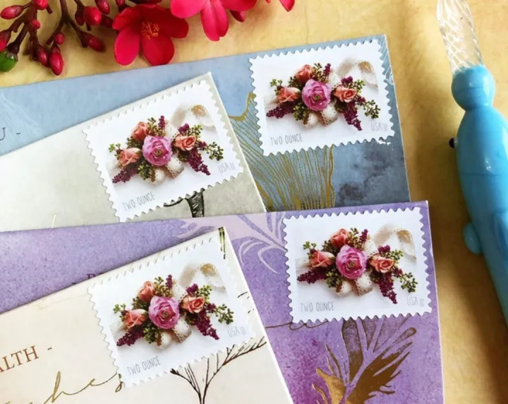 (2020) USPS Garden Corsage Wedding Postage Stamps