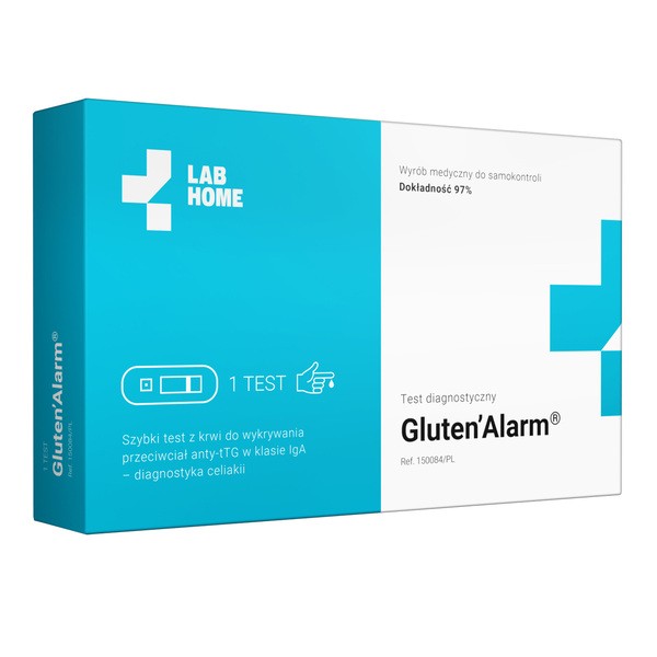 Test Gluten Alarm, test nietolerancja glutenu i celiakii, przeciwciała tTG IgA 1 szt.