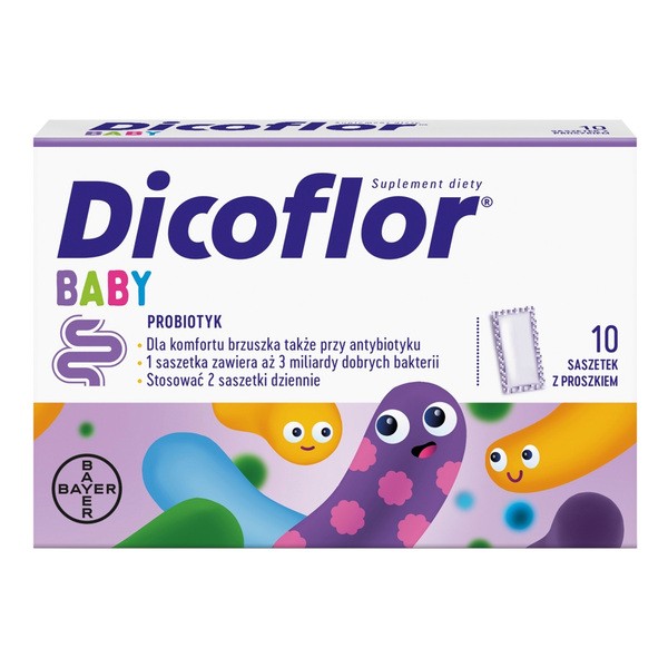Dicoflor Baby, saszetki z proszkiem, 10 szt.