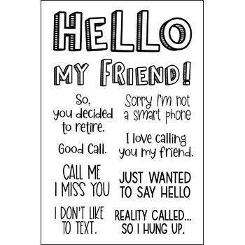 Let's Stay in Touch Clear Stamp Set