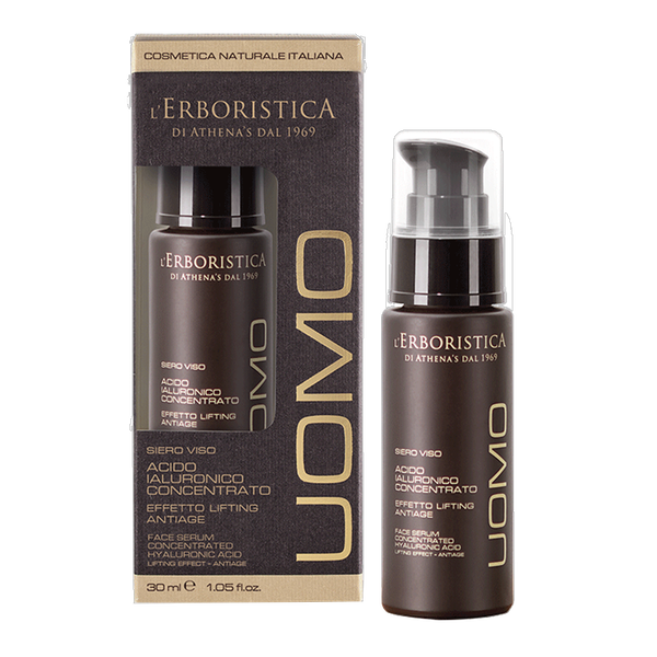 L'Erboristica Uomo, serum do twarzy dla mężczyzn z kwasem hialuronowym, 30 ml