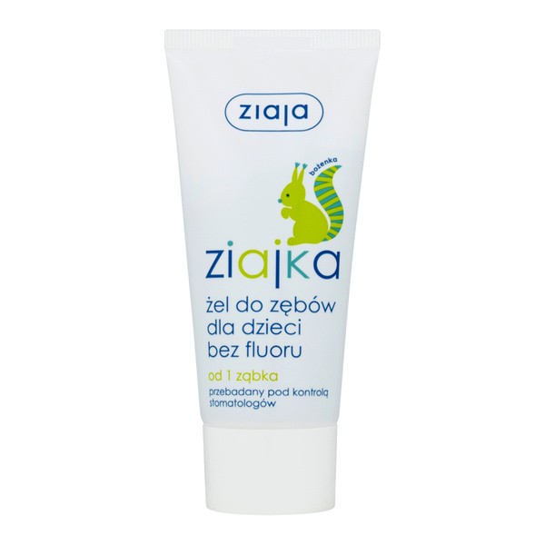 Ziaja, Ziajka, żel do zębów dla dzieci bez fluoru, 50 ml