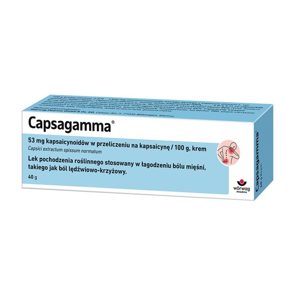 Capsagamma, 53 mg/100 g, krem, 40 g
