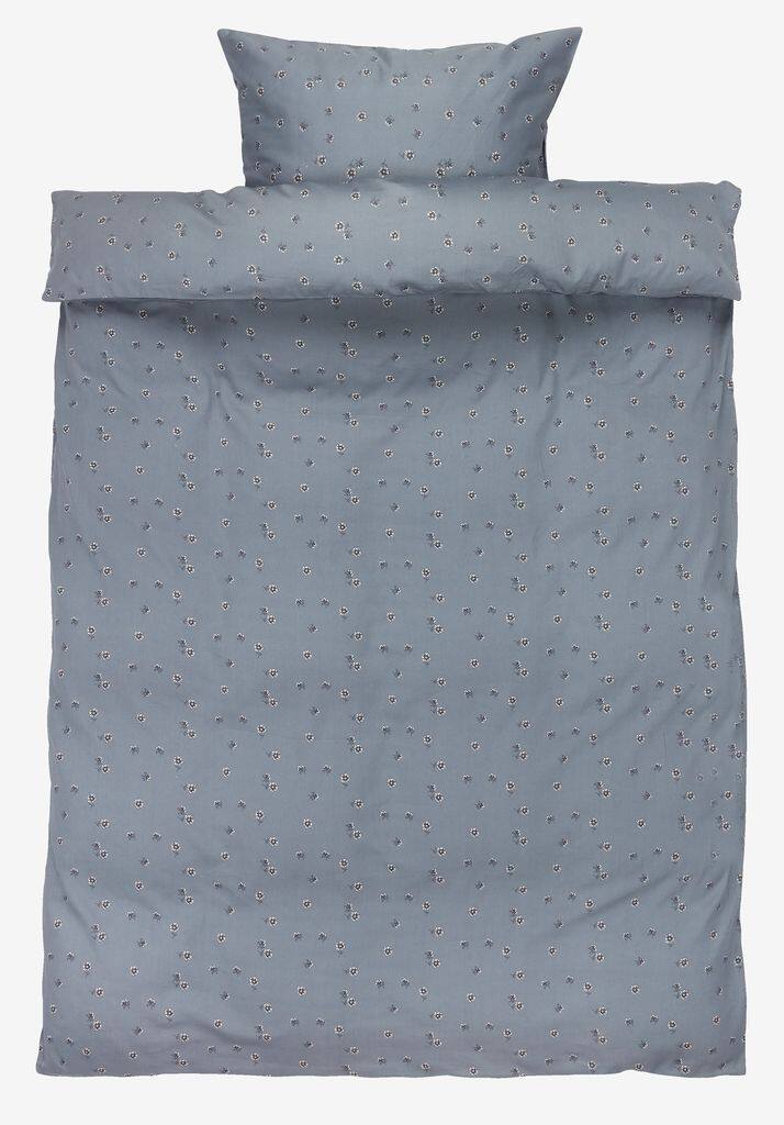 GERD plus GERD satin sengetøj 140x200 røget blå