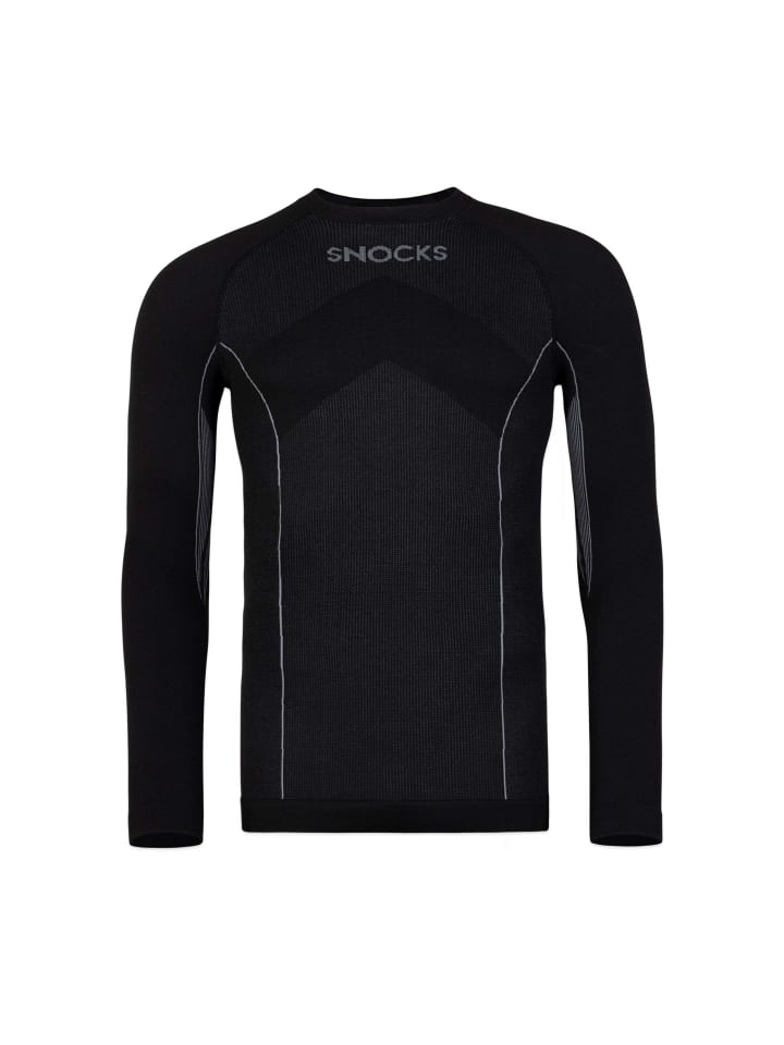 SNOCKS Thermoshirt mit Daumenloch 1 Stück in Schwarz günstig kaufen
