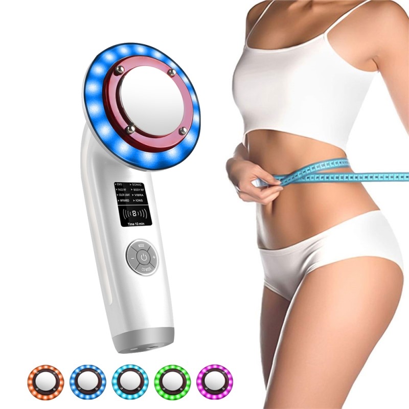 Masażer kawitacyjny ultradźwiękowy, urządzenie do odchudzania ciała EMS, podczerwień RF, odchudzanie, redukcja tłuszczu na twarzy, urządzenie do pielęgnacji twarzy