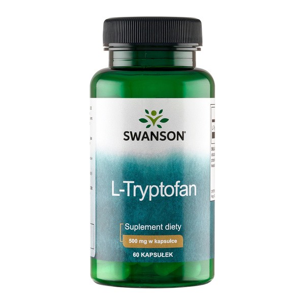 Swanson L-tryptofan, 500 mg, kapsułki, 60 szt.