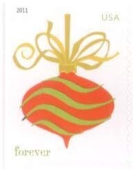2011 US Holiday Baubles Forever Stamps Booklet of 20