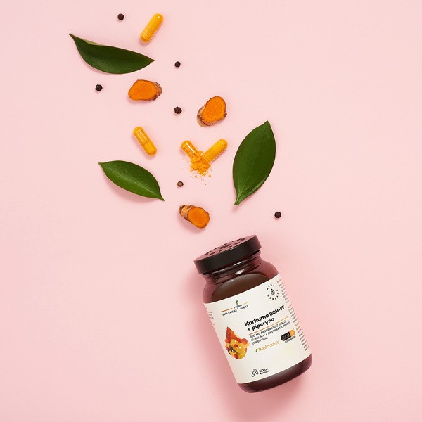 Aura Herbals Kurkuma BCM-95 + piperyna, kapsułki, 60 szt.