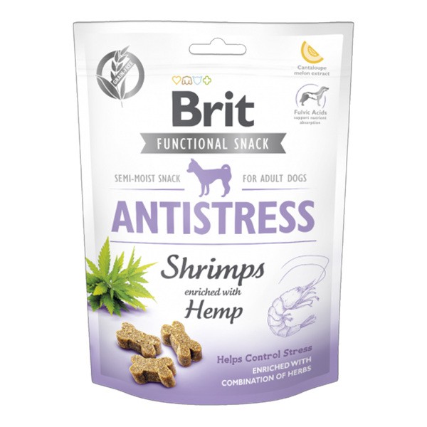 Brit Care Dog Functional Snack Antistress Shrimps, przysmaki dla psów, 150 g