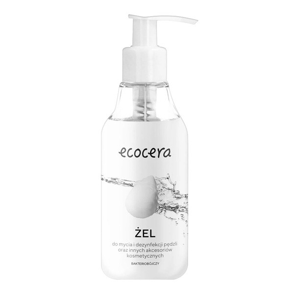 Ecocera, żel do mycia i dezynfekcji pędzli oraz innych akcesoriów kosmetycznych, 200 ml