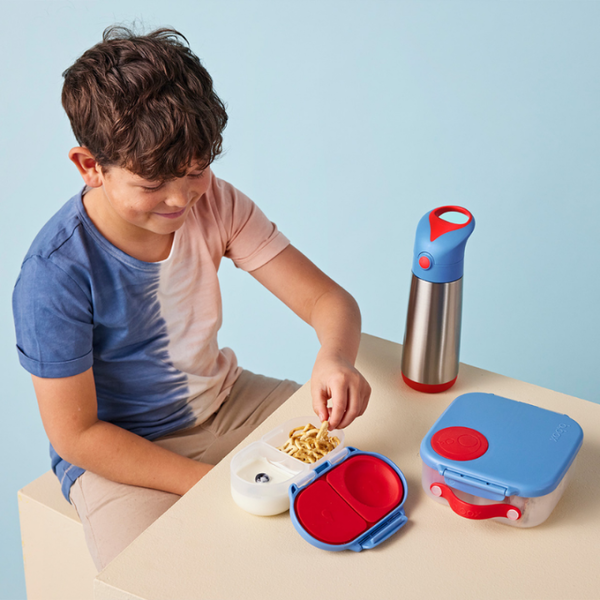 B.BOX, szczelny pojemnik dla dzieci, na jedzenie i przekąski, Blue Blaze, 1 szt.