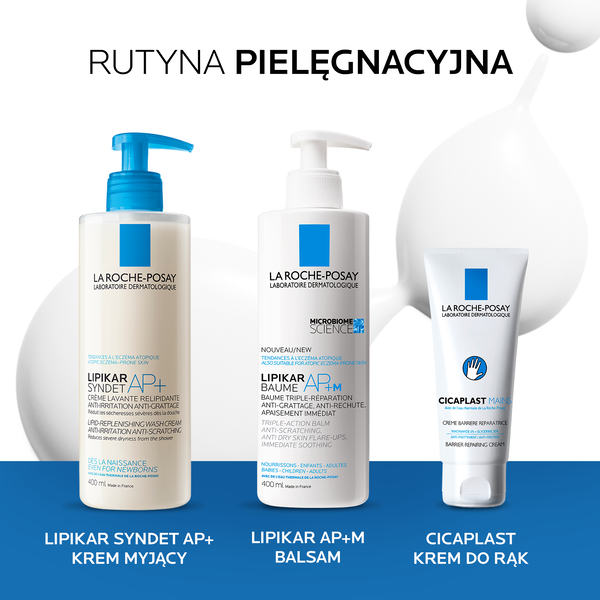 La Roche-Posay Lipikar Syndet AP+, ultradelikatny krem myjący do ciała, dla skóry skłonnej do atopii, 200 ml