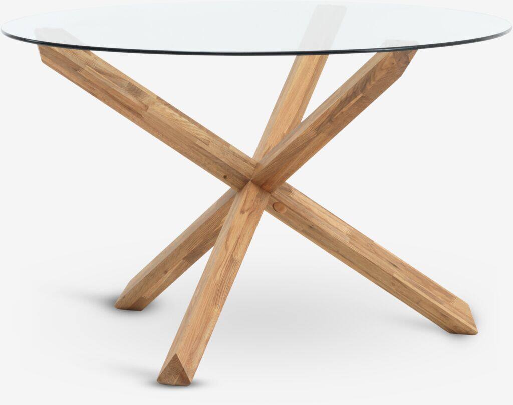 AGERBY Spisebord AGERBY Ø119 glas/eg