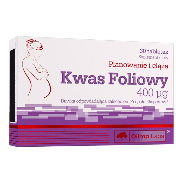 Olimp Kwas foliowy, 400 µg, tabletki, 30 szt