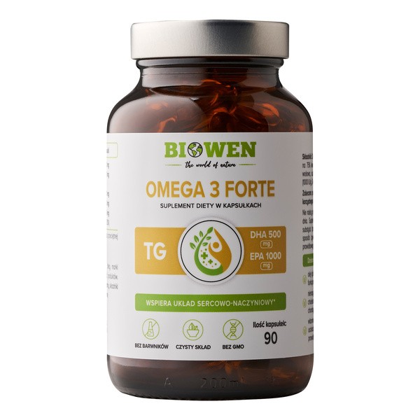 Biowen, Omega 3 Forte, kapsułki, 90 szt.