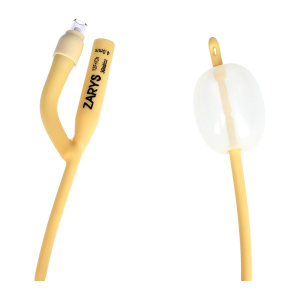 Zarys, urologiczny cewnik Foley'a, dwudrożny z plastikową zastawką, CH 12/30 ml, 1 szt.