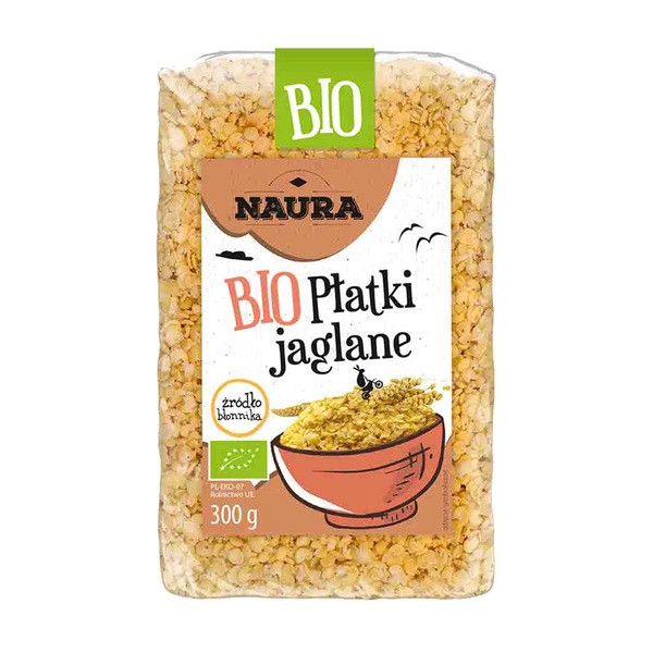 Naura, płatki jaglane BIO, 300 g
