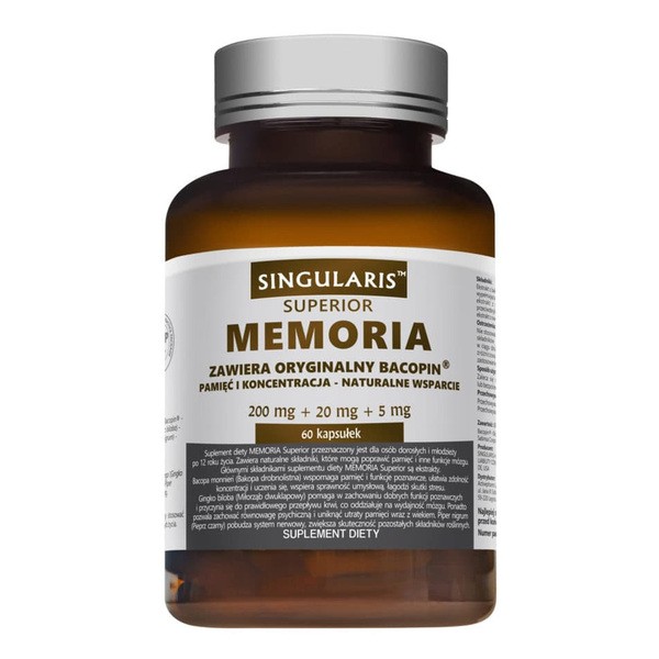 Singularis Memoria Pamięć i koncentracja, kapsułki, 60 szt.
