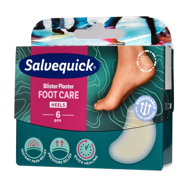 Salvequick, plastry na pęcherze, otarcia, medium, 6 szt