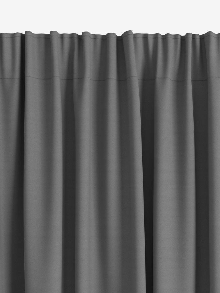 AMUNGEN mørklægningsgardin 1x140x175cm grå