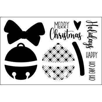 solids4jinglebell Clear Stamp Set