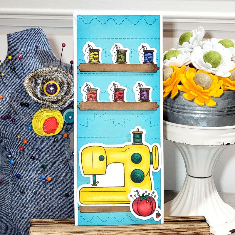 sewingmachine2stamp Clear Stamp Set